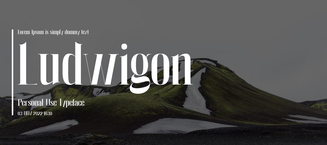 Ludwigon Personal Use Font