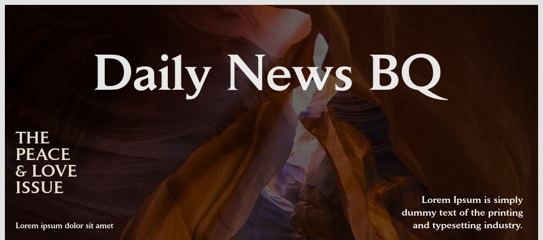 Daily News BQ Font