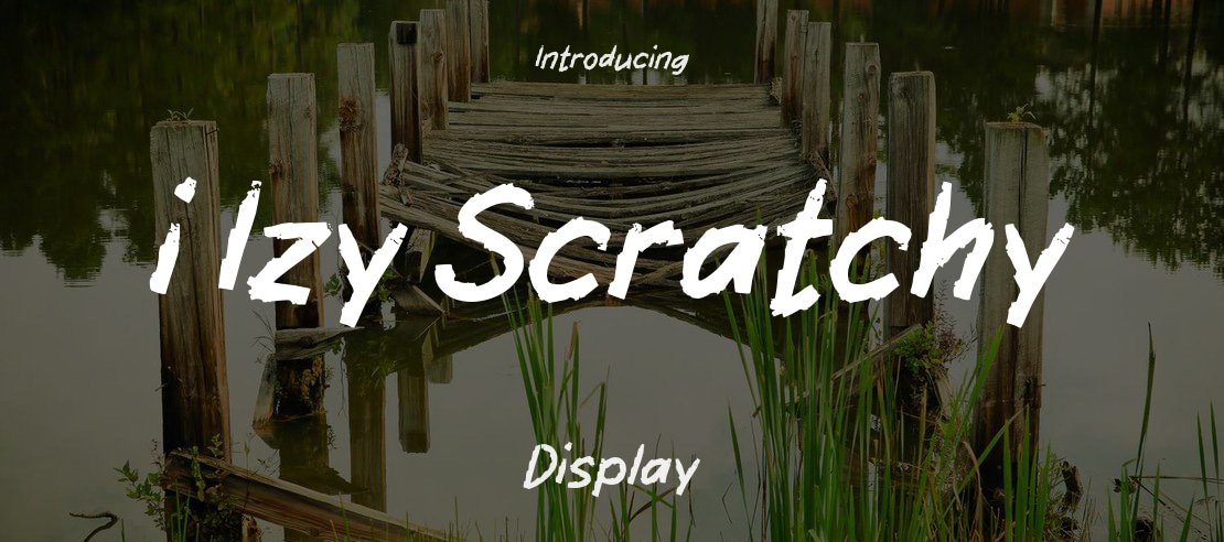 i Izy Scratchy Font