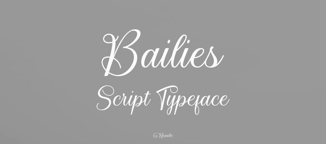 Bailies Script Font