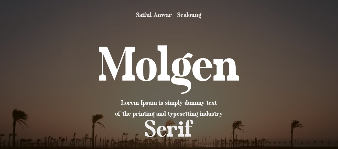 Molgen Font