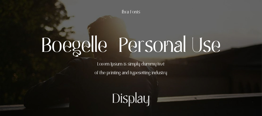 Boegelle_Personal Use Font