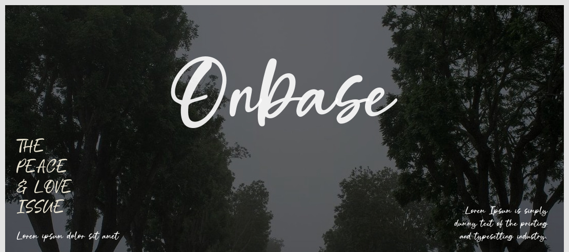 Onbase Font