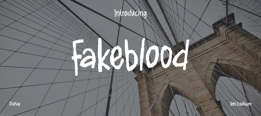 Fakeblood Font