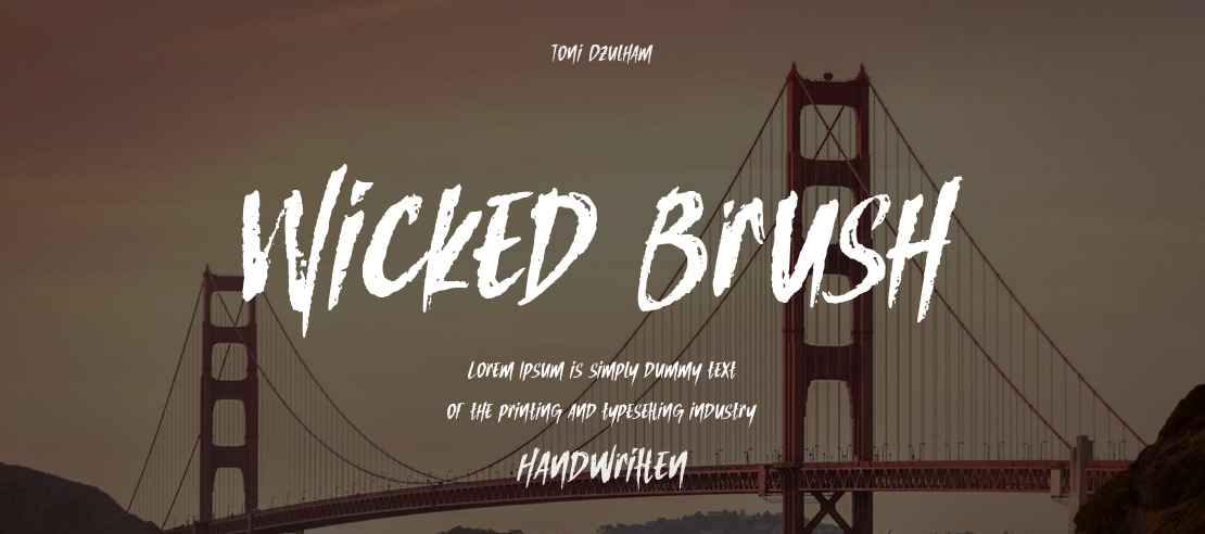 Wicked Brush Font