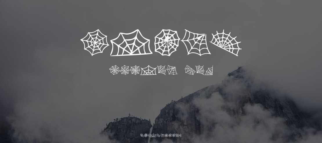 Scary Spider Web Font