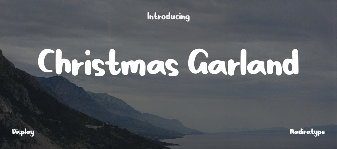 Christmas Garland Font
