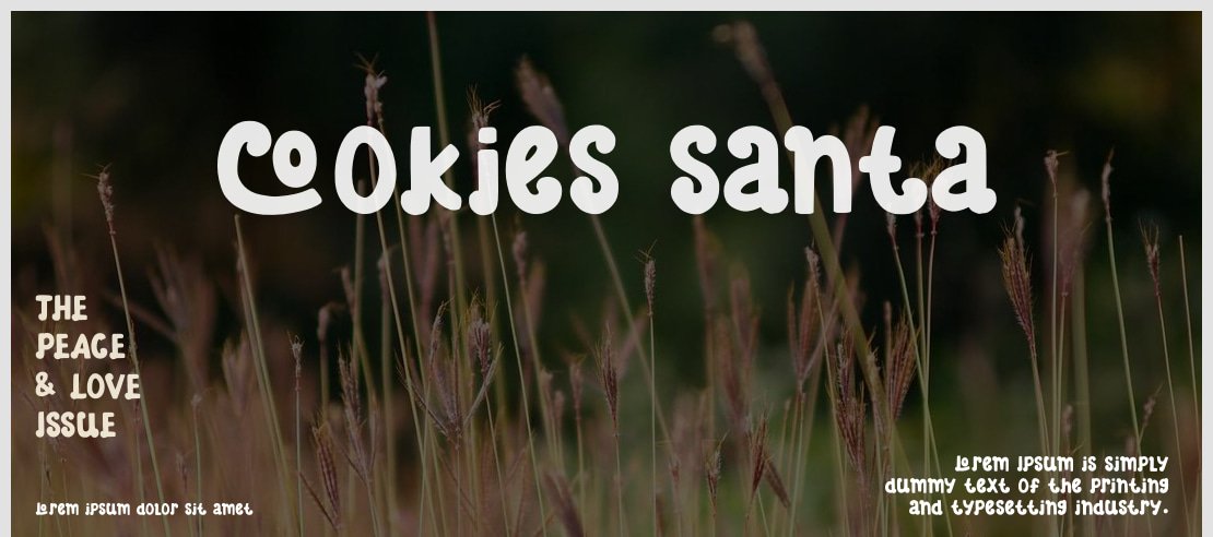 Cookies Santa Font