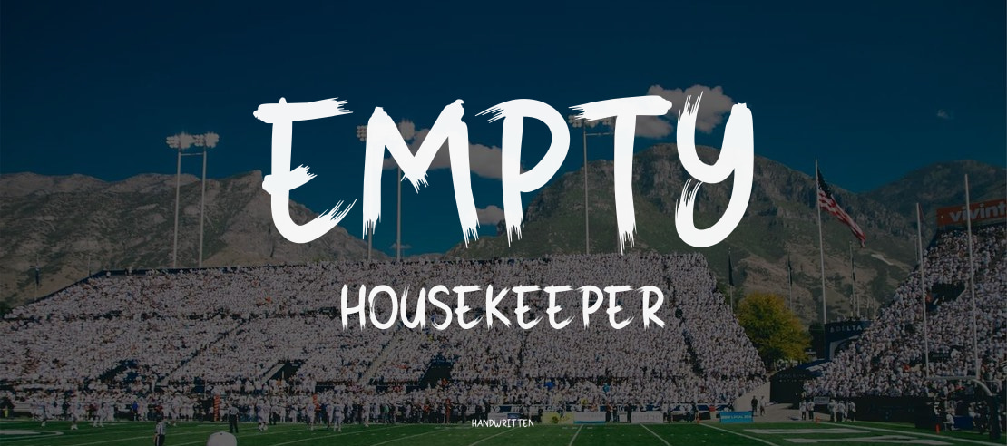 Empty Housekeeper Font