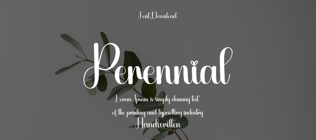 Perennial Font