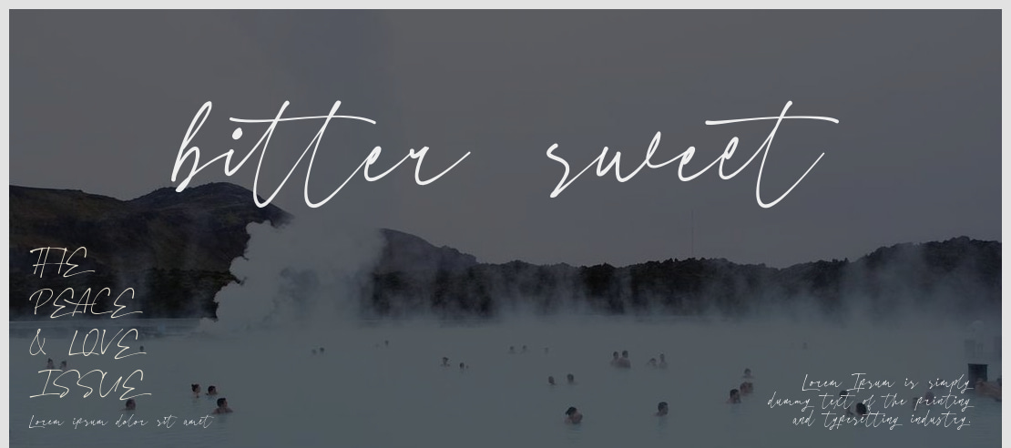 bitter sweet Font