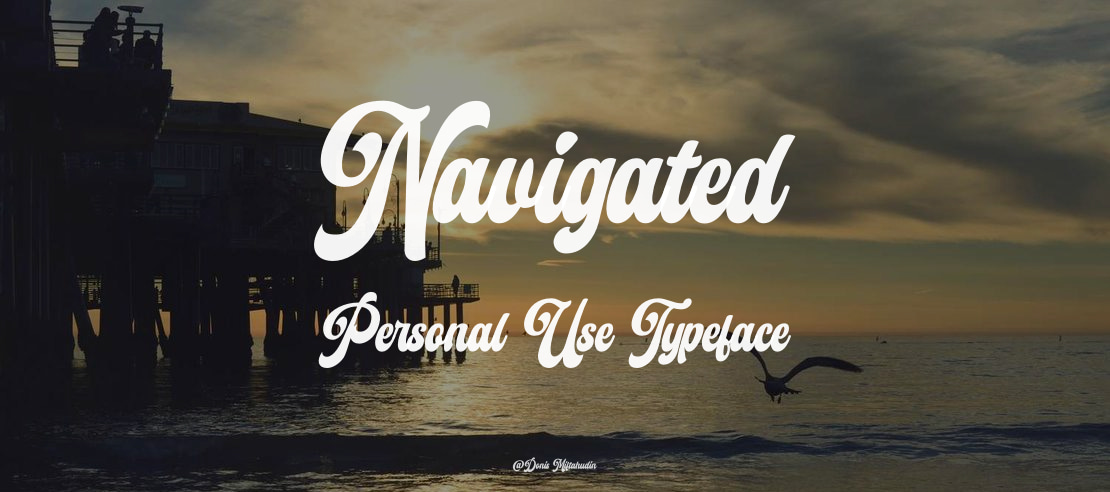 Navigated Personal Use Font