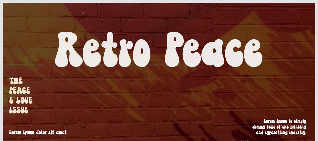 Retro Peace Font