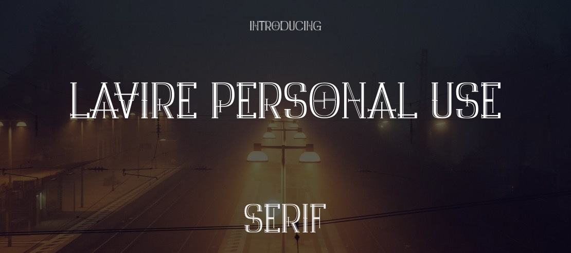 Lavire Personal Use Font