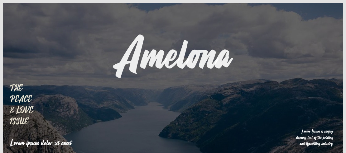 Amelona Font Family