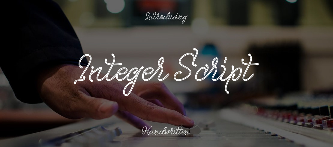 Integer Script Font Family