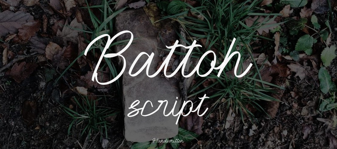Battoh script Font