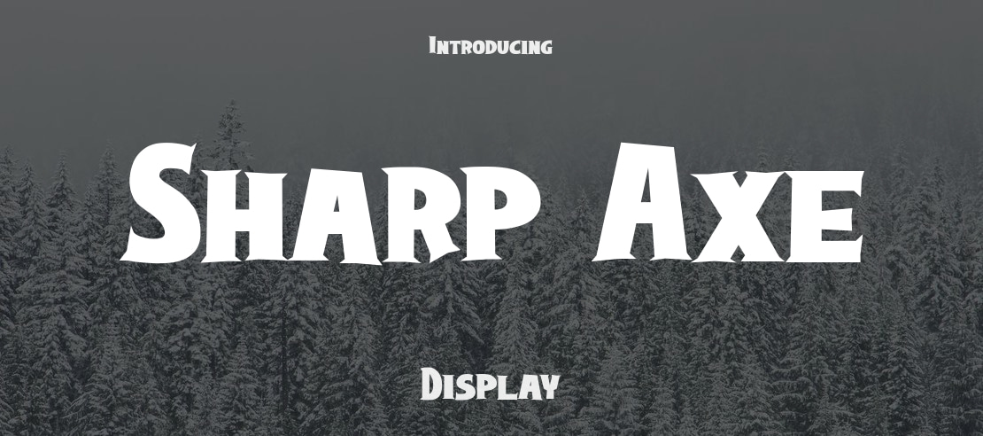 Sharp Axe Font