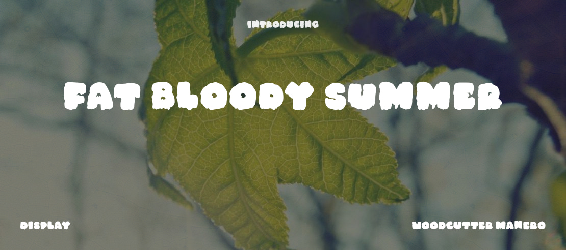 Fat Bloody Summer Font