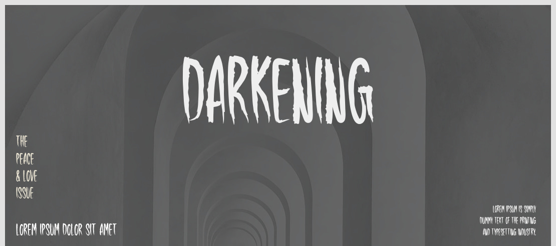 Darkening Font