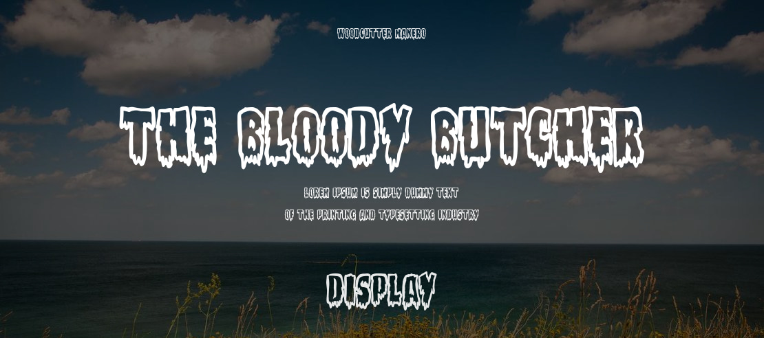 The Bloody Butcher Font