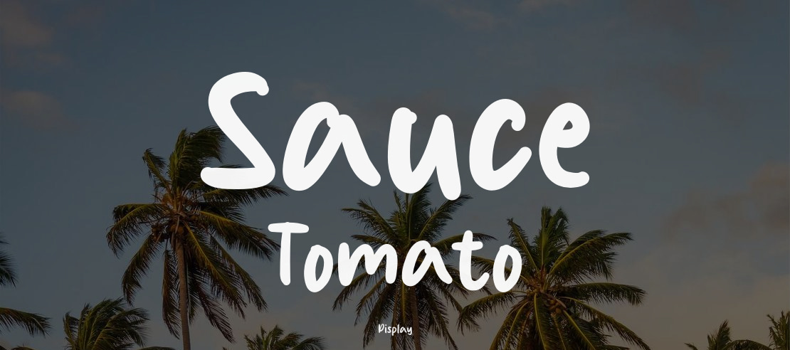 Sauce Tomato Font