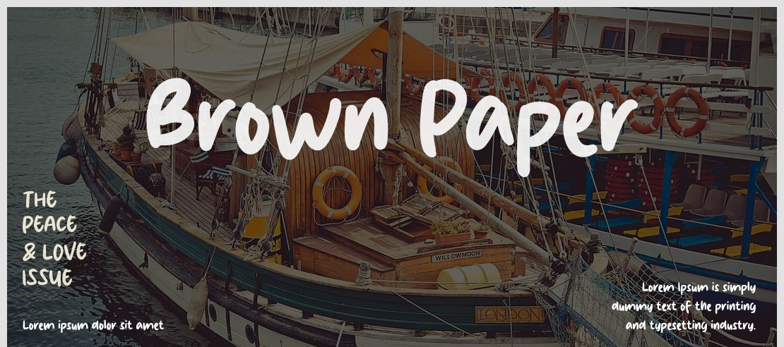 Brown Paper Font
