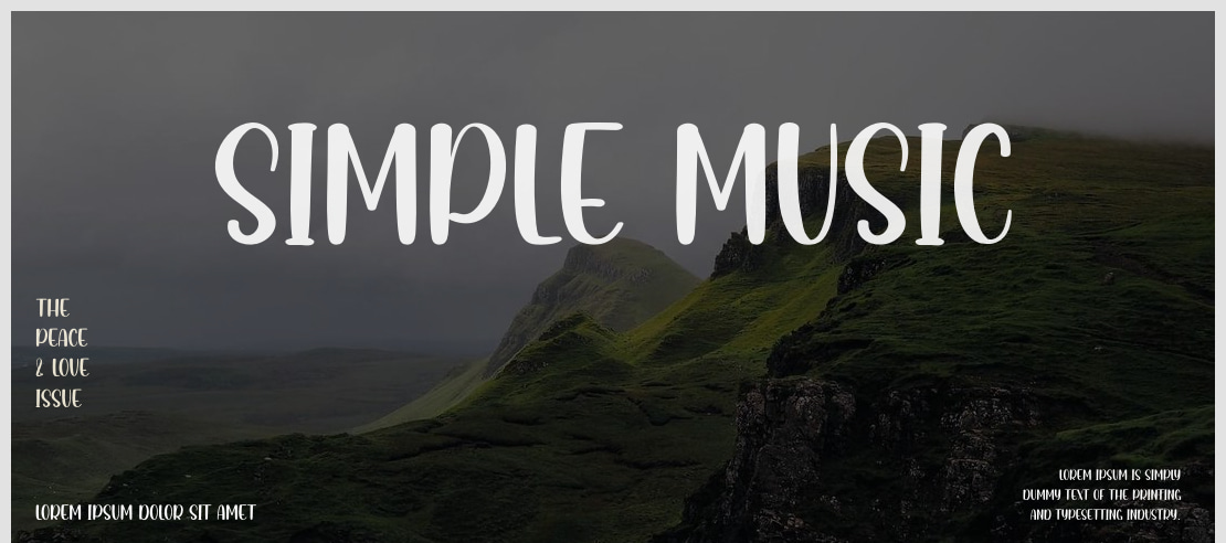 Simple Music Font