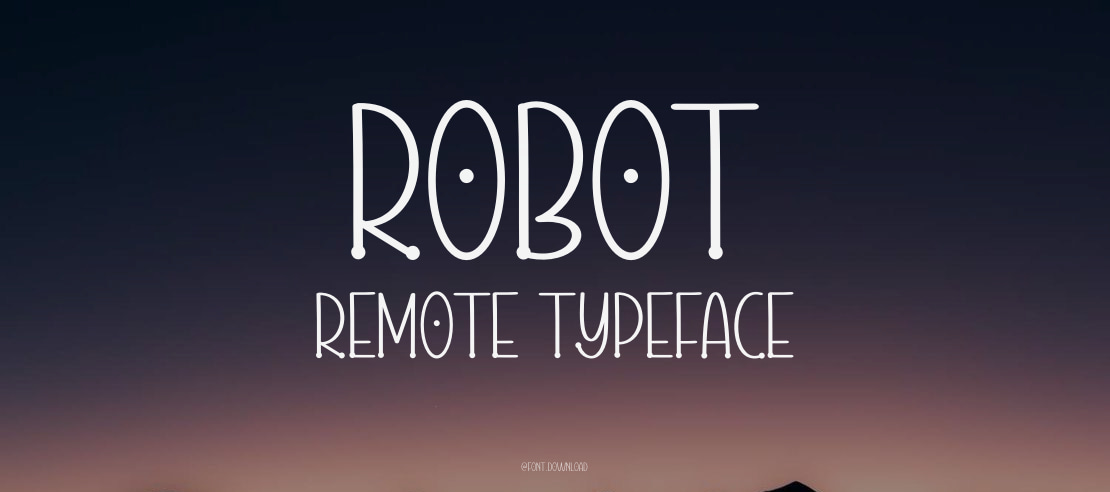 ROBOT REMOTE Font