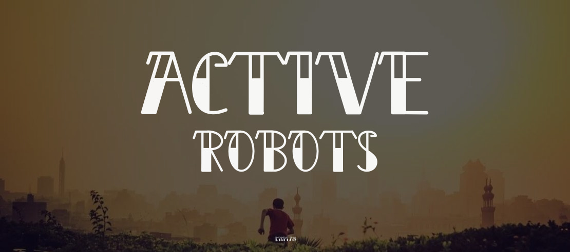 Active Robots Font