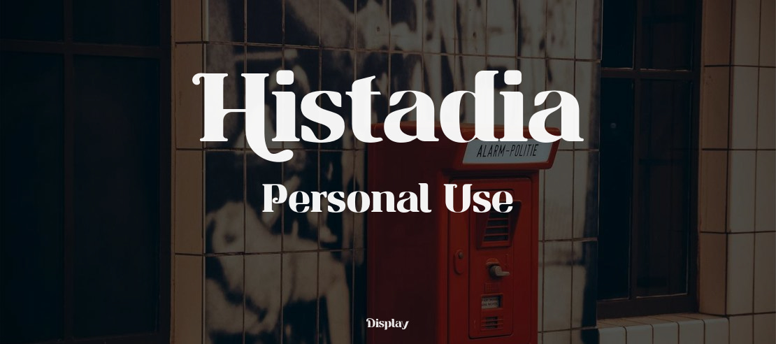 Histadia Personal Use Font
