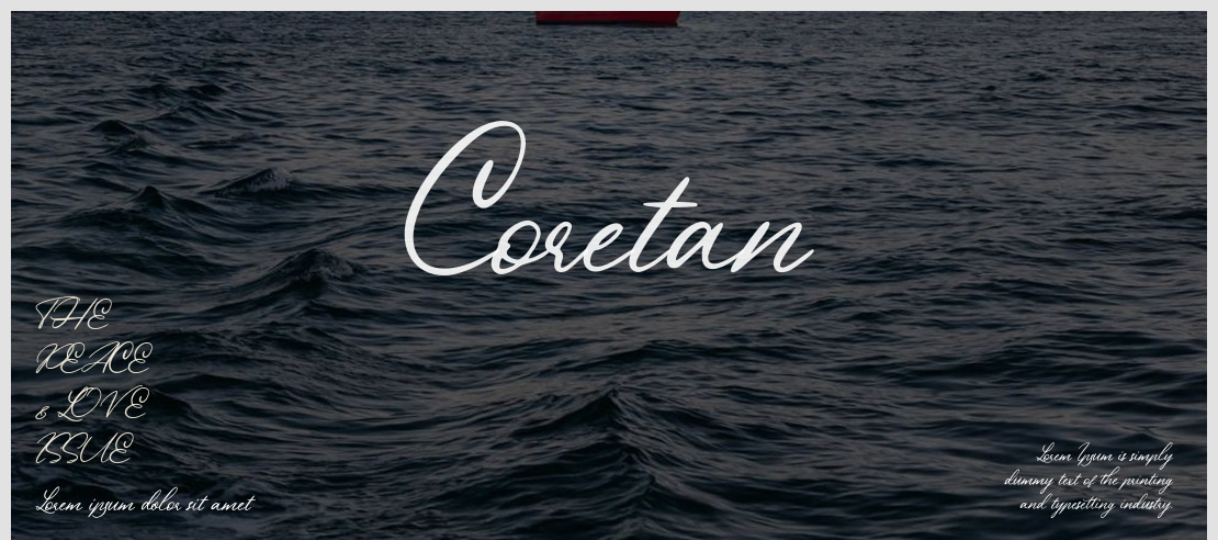 Coretan Font Family