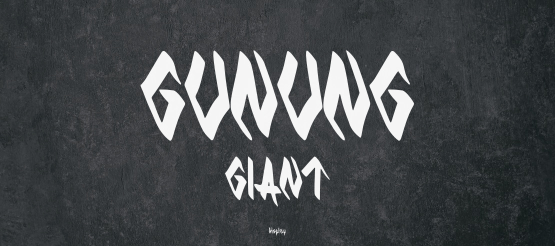 GUNUNG GIANT Font