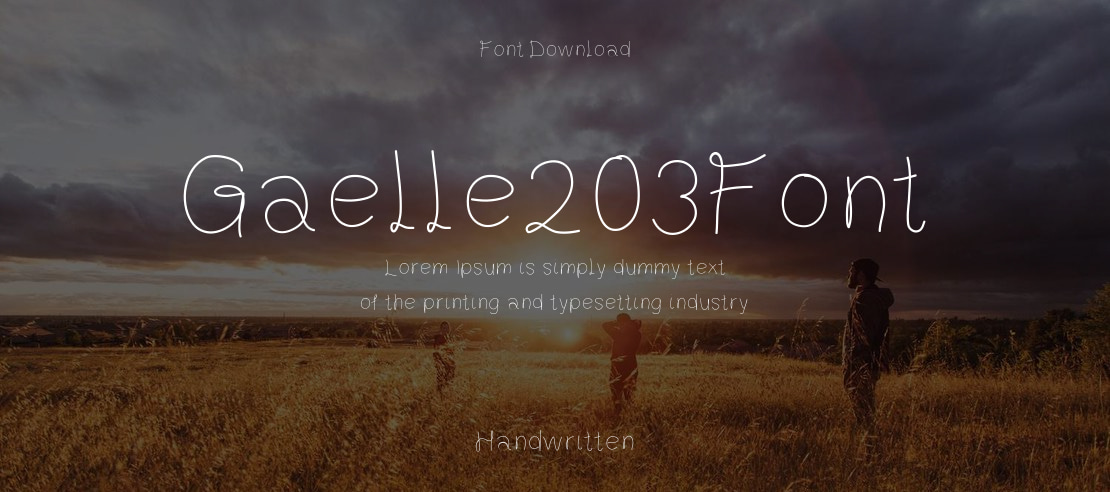 Gaelle203Font Font