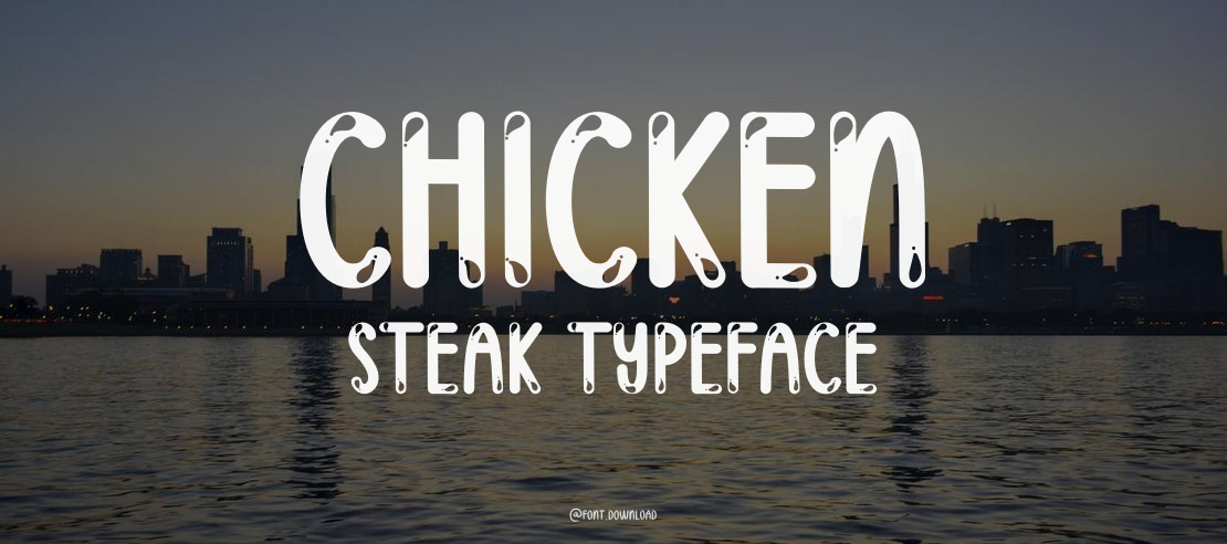 Chicken Steak Font