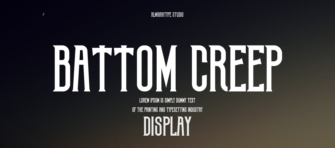 Battom Creep Font