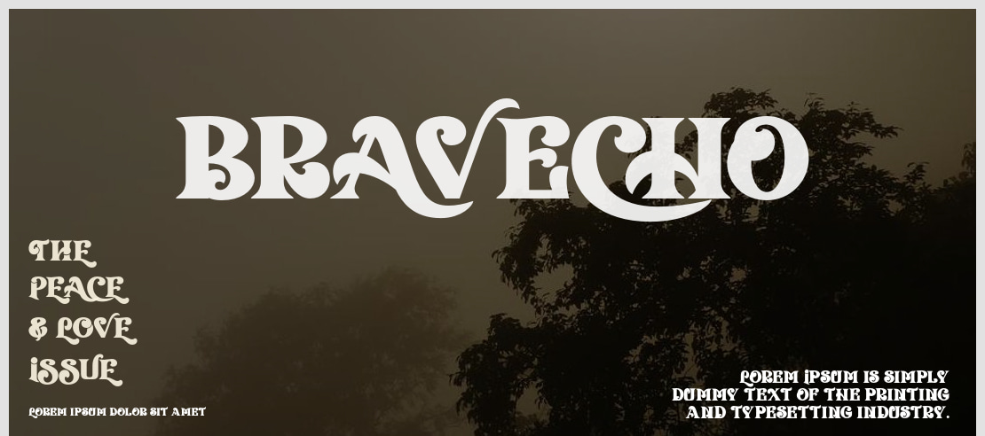 Bravecho Font