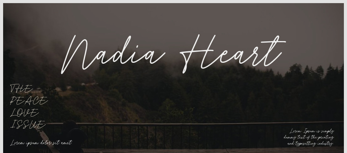 Nadia Heart Font