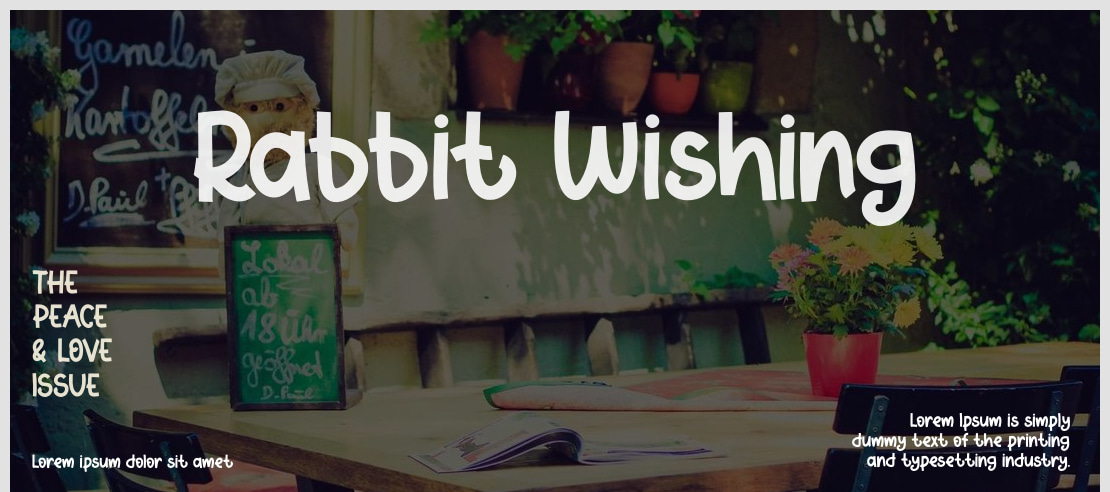 Rabbit Wishing Font