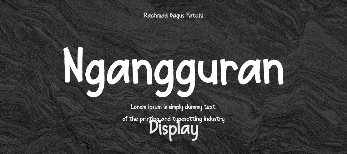 Ngangguran Font