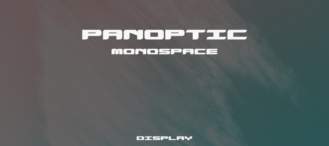 Panoptic Monospace Font