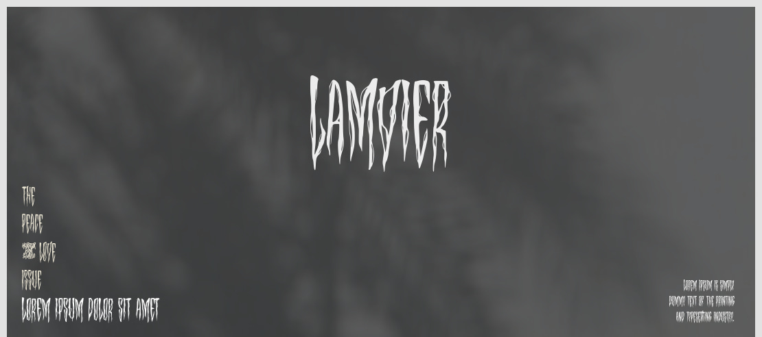 Lamvier Font
