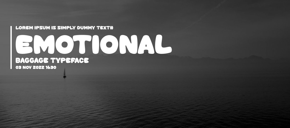 Emotional Baggage Font