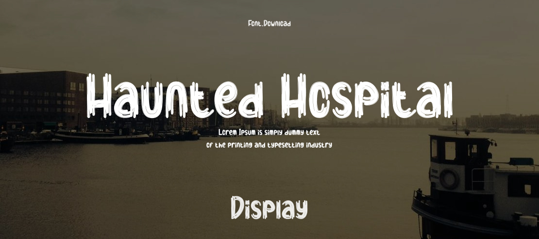 Haunted Hospital Font