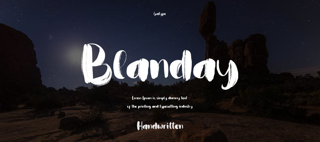 Blanday Font Family
