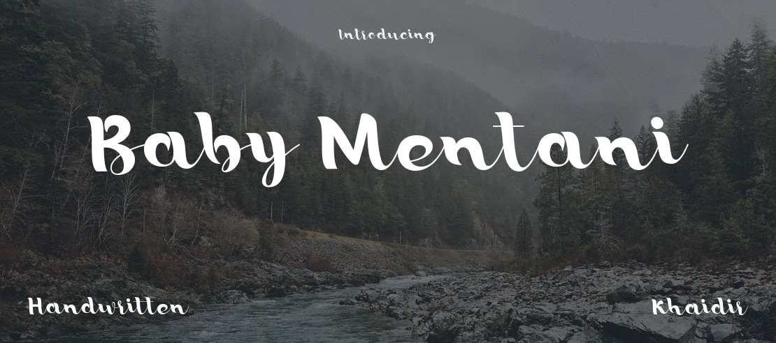 Baby Mentani Font