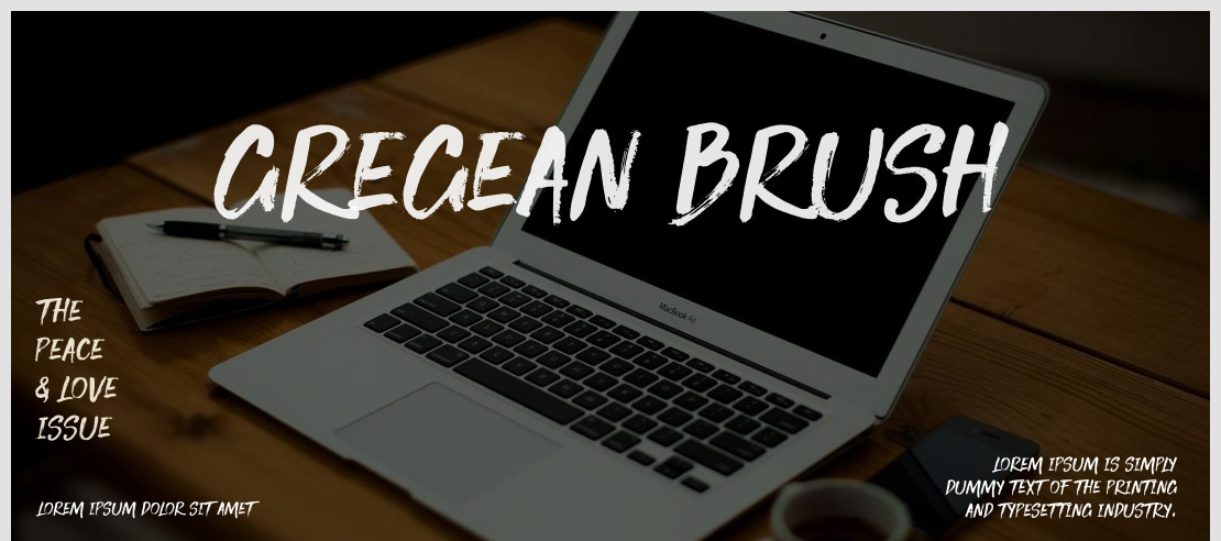 Gregean Brush Font