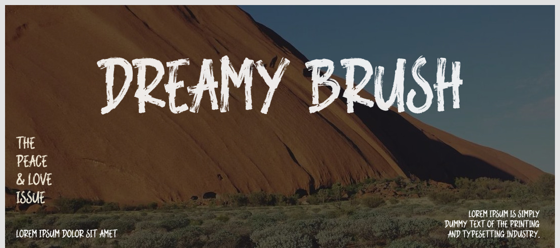 Dreamy Brush Font