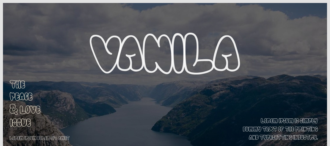 VANILA Font