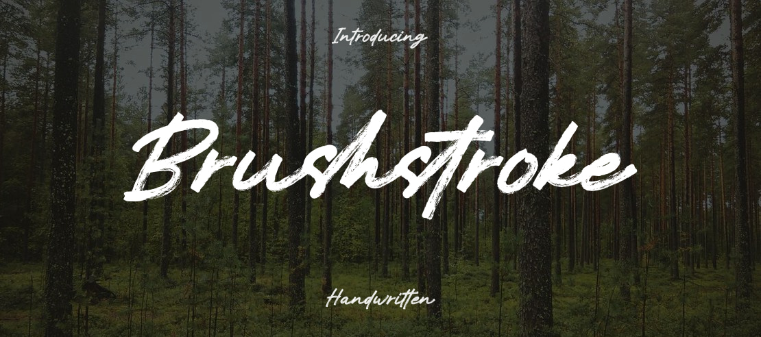 Brushstroke Font